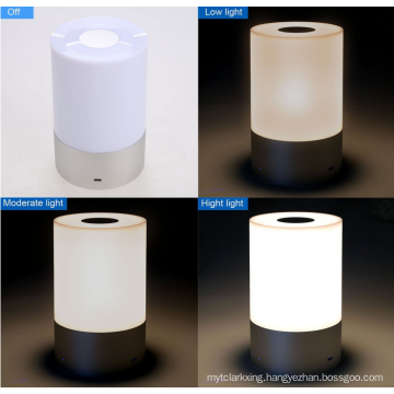 Portable Wireless Touch Sensor LED Lamp with Dimmable 3 Level Warm White Light & Six Color Changing RGB